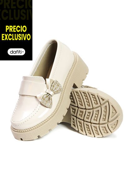 Mocasines Niña Beige Ocai MN003