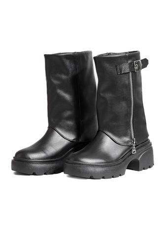 Bota Cuero Mujer Negro Ocai Aria Ocai