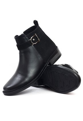 Botines Mujer Cuero Negro Ocai J03