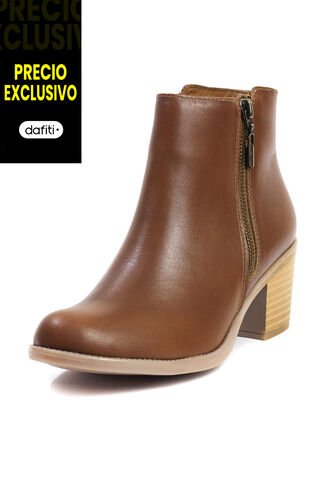 Botín Cuero Mujer Miel Ocai Tina 002 Ocai