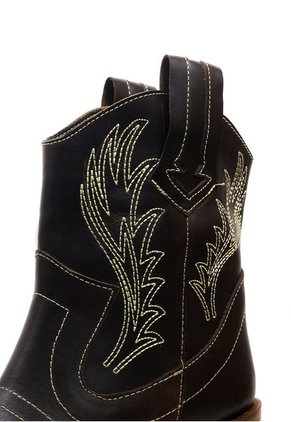 Botín Cuero Texano Café Ocai Austin