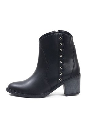 Bota Casual Cuero Negro Ocai Abba
