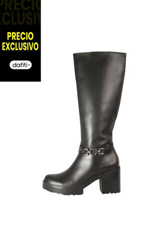 Botas Cuero Mujer Negro Ocai Mila 001 Ocai