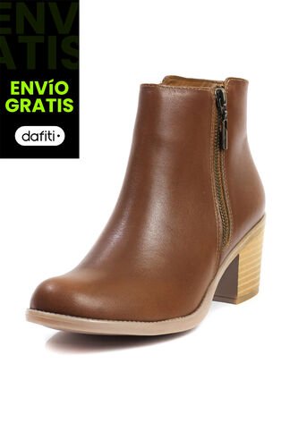 Botín Cuero Mujer Miel Ocai Tina 002 Ocai