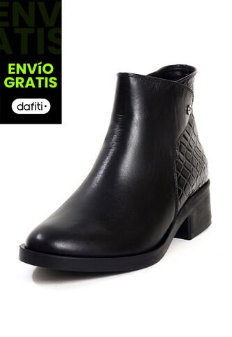 Botín Cuero Mujer Negro Ocai Emilia 001 Ocai