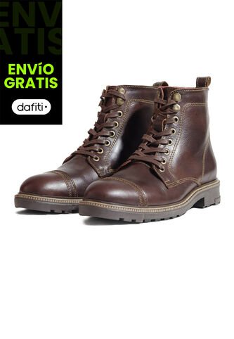 Bota Cuero Hombre Café Oscuro Ocai Viggo Ocai