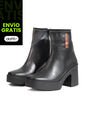 Botines En Cuero Mujer Negro Ocai Isabela de Ocai