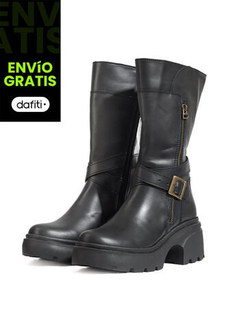 Bota En Cuero Mujer Café Ocai Jessie Ocai
