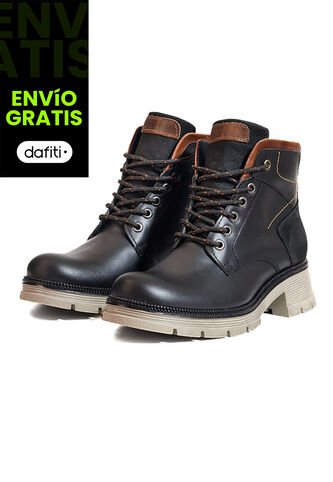 Botines Cuero Mujer Negro X Café Urbano Ocai Gemma Ocai