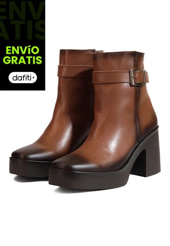 Botines Cuero Mujer Café Ocai Cintia Ocai