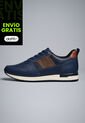 Tenis Cuero Para Hombre Azul Con Diseño Sofisticado Harrow de Ocai