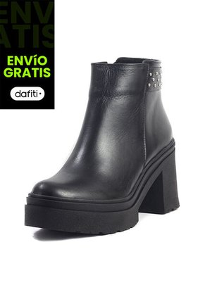 Botines Cuero Mujer Negro Ocai Diro 001