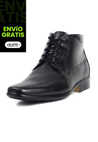 Botín Cuero Hombre Negro Ocai Adryan 001 Ocai