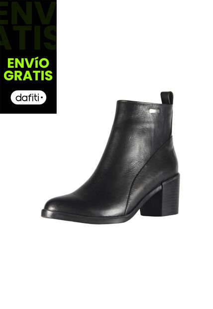 Botines Cuero Mujer Negro Ocai Gala 001