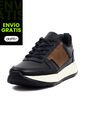 Tenis Cuero Hombre Negro Por Miel Ocai Ivan 003 de Ocai