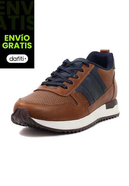 Tenis Cuero Hombre Ocai Iván 001 Miel