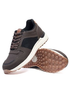 Tenis Cuero Cafe Ocai Pol Brown