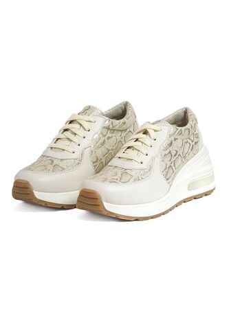 Tenis Mujer Beige X Animal Print Ocai Kate Ocai