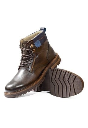 Botas Casuales Cuero Genuino Hombre Café Tabaco Ocai B106