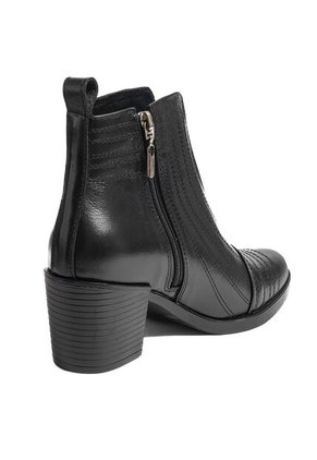 Botín Cuero Mujer Negro Ocai Jackie