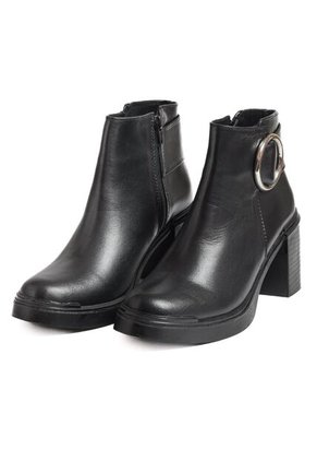 Botín Cuero Mujer Negro Ocai Jade