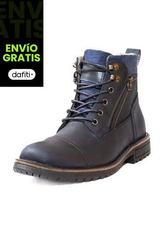 Botas Casuales Cuero Genuino Hombre Azul Marino Ocai B104 Ocai