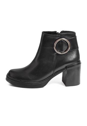 Botín Cuero Mujer Negro Ocai Jade