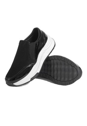 Tenis Slip On Mujer Negro Ocai Malu2