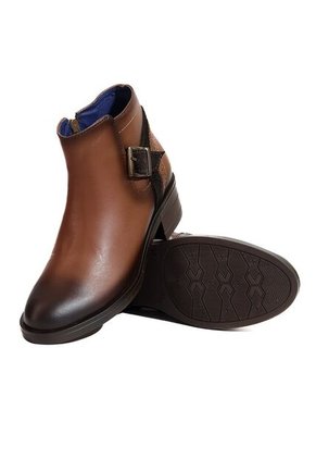 Botines Cuero Mujer Café Ocai Dakota