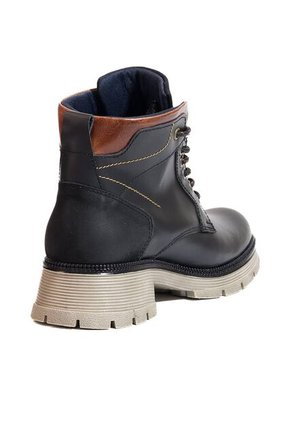 Botines Cuero Mujer Negro X Café Urbano Ocai Gemma