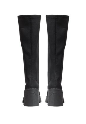 Bota En Cuero Tipo Media Mujer Negro Ocai Eclipse