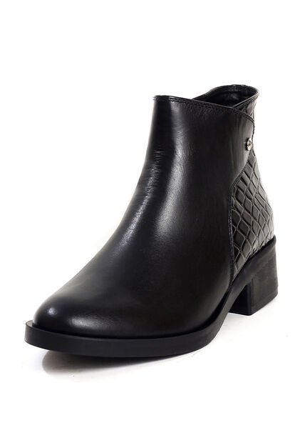 Botín Cuero Mujer Negro Ocai Emilia 001