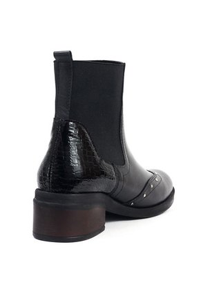 Bota Mujer Cuero Negro OCAi Emma