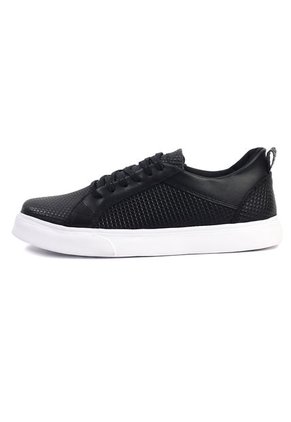 Tenis Cuero Hombre Negro Ocai Hans 001