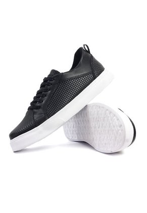 Tenis Cuero Hombre Negro Ocai Hans 001