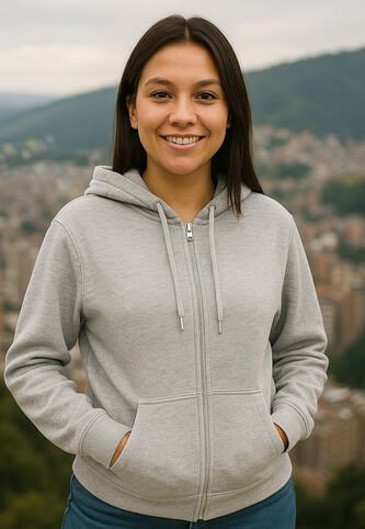 Buzo Mujer Gris Jaspe Claro Ocai SM002 Ocai