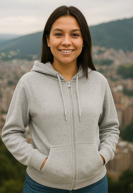 Buzo Mujer Gris Jaspe Claro Ocai SM002