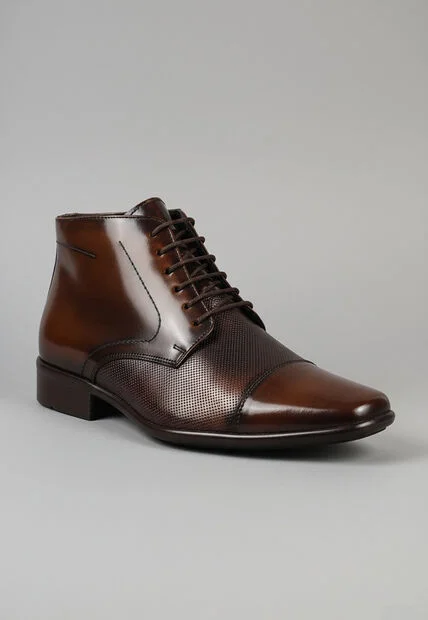 Bota Cuero Hombre Café Ocai Stark