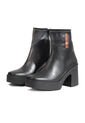 Botines En Cuero Mujer Negro Ocai Isabela de Ocai