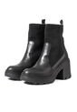Bota En Cuero Tipo Media Mujer Negro Ocai Halsey de Ocai