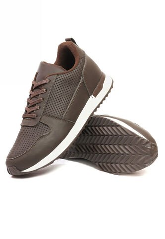 Tenis Cuero Hombre Café Ocai Iván 002 Ocai