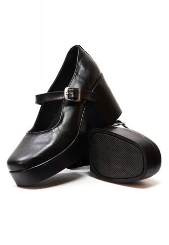 Zapatos Tacón Cuero Mafalda Negro Ocai Ginebra 001 Ocai