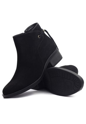 Botin Cuero Mujer Negro Ocai Lina 001