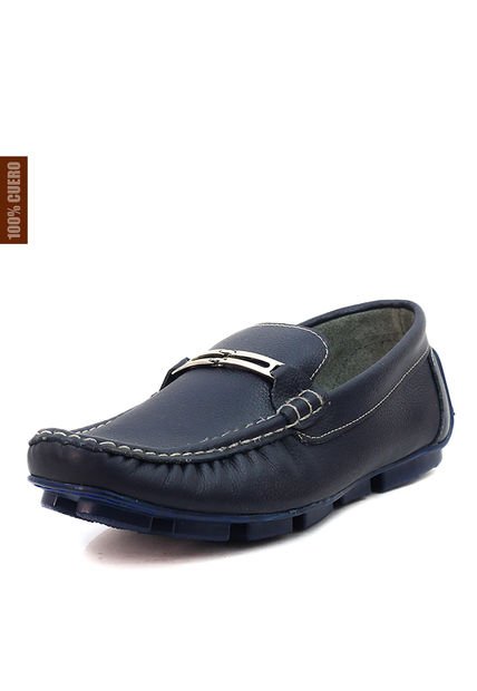 Mocasines Cuero Azul Ocai Robert