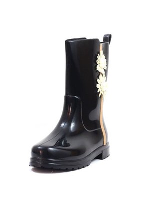 Bota Caucho Negro Ocai Kelly Flor 001