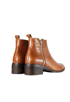 Botines Cuero Mujer Miel Ocai Jana 001