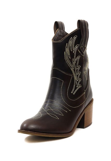 Botín Cuero Texano Café Ocai Austin