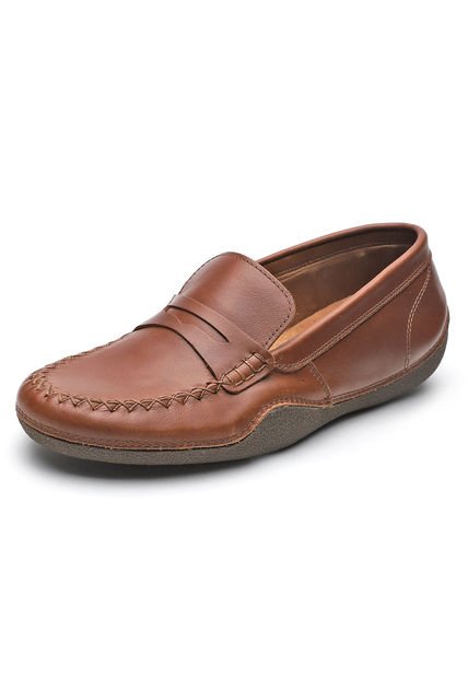Mocasines Cuero Miel Ocai Marina