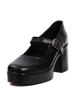 Zapatos Tacón Cuero Mafalda Negro Ocai Ginebra 001