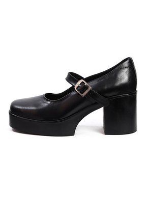 Zapatos Tacón Cuero Mafalda Negro Ocai Ginebra 001